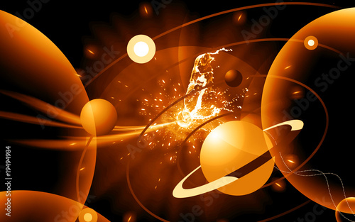 Illustration: Illustration of a planets in solar system Illustration of a planets in solar system