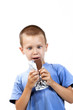 eating chocolate