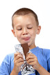 eating chocolate