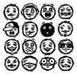 Hand drawn smilies