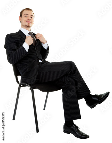 black business suit