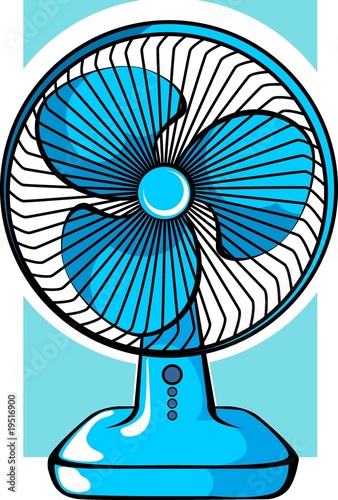 Illustration: Illustration of table fan arrangement Illustration of table fan arrangement