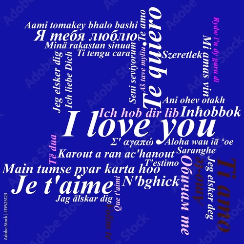 carte de saint valentin bleu