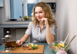 woman on kitchen