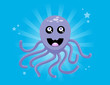 Happy Purple Octopus