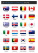 24 Developed Countries Flag - Rectangle Icons
