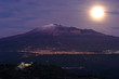 moonrise Etna moonrise Etna