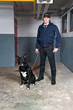 Policeman and K9 unit Policeman and K9 unit