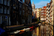 Amsterdam Canal with Saint Nicholas Church