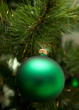 Photo: Christmas ball on christmas tree Christmas ball on christmas tree