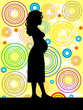 pregnant woman vector illustration