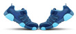 Sneakers walking by themselves