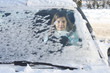 Foto: Frau Auto Winter Frau Auto Winter
