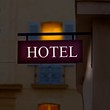 Illuminated hotel sign