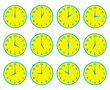 時計 yellow