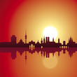 München Panorama - Sonnenuntergang