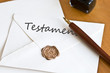 Umschlag Testament