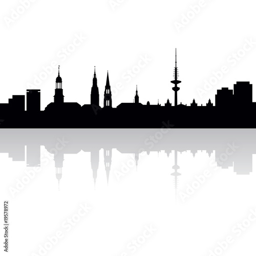 Vektor: Hamburg Panorama Hamburg Panorama
