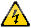 High voltage warning sign High voltage warning sign