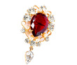 Vintage brooch isolated on a white