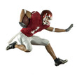 Photo: Football Runner on White Football Runner on White