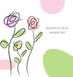 Modern style hand drawing vector greeting card. Modern style hand drawing vector greeting card.