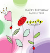 Modern abstract vector card for birthday or romantic gift. Perfe Modern abstract vector card for birthday or romantic gift. Perfe