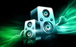 Illustration of two loudspeakers Illustration of two loudspeakers