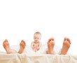 family in bed