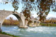 Old alike stone bridge at Greece