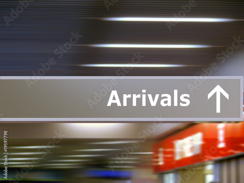 Photo: Tourist info signage arrivals Tourist info signage arrivals