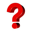 3d red question mark 3d red question mark