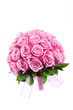 beautiful bouquet of pink roses