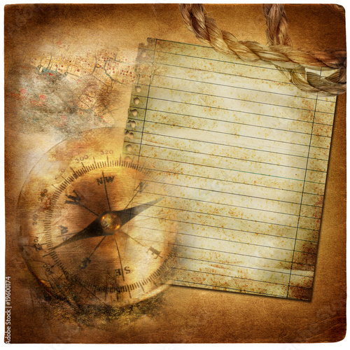 Photo: background in adventure stories style with blank page background in adventure stories style with blank page