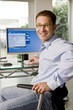 Mann im Homeoffice