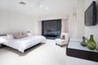 Master bedroom in luxury mansion