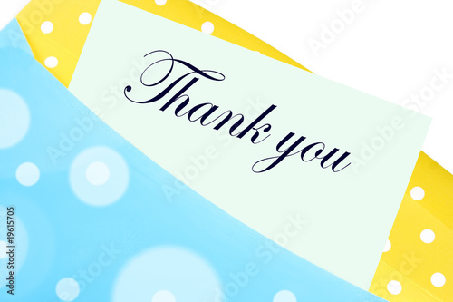 Photo: Thank you note or letter Thank you note or letter