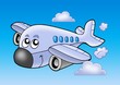 Illustrazione: Cute flying airplane Cute flying airplane
