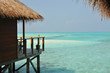 Bungalow sur l'eau aux Maldives