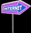 Panneau internet