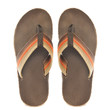 Retro Orange and Brown Sandals