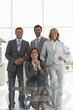 Executive with her team
