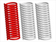 Vector springs isolated on white background