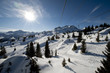 Télésiège en montagne, Arêches, France Télésiège en montagne, Arêches, France