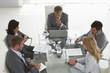 Colleagues having a meeting