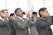 Man screaming through loudspeaker