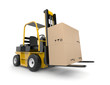 Forklift with cargo Forklift with cargo
