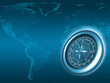 Earth map background with compass Earth map background with compass