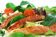 Salat mit Putenstreifen