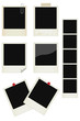 Vector photo instant frames set Vector photo instant frames set